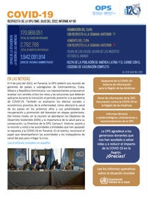 COVID-19 - Respuesta de la OPS/OMS Reporte 80 (31 de julio de 2022)