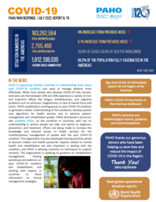 COVID-19 - PAHO/WHO Response, Report 79 (July 1, 2022)