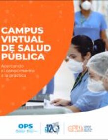 Portada. CVSP folleto. Personal de salud frente a computadoras