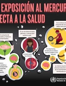Infografía. La exposición al mercurio afecta la salud; 2017