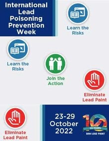 Banner: International Lead Poisoning Prevention Week 2022