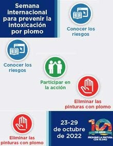 Semana internacional para prevenir la intoxicación por plomo 2022