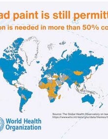 Infographic: Lead paint is still permitted in many countries