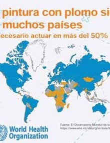 Infografía: La pintura con plomo sigue estando permitida en muchos paises