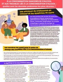 Les services de santé dédiés à la consommation dangereuse d’alcool et aux troubles liés à la consommation d’alcool : quelles sont les données probantes les plus récentes?