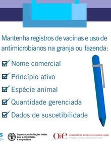 Resistência antimicrobiana: GIF-5 "O papel dos veterinários: Mantenha registros de vacinas e uso de antimicrobianos"