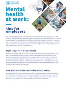 Mental health at work tips for employers