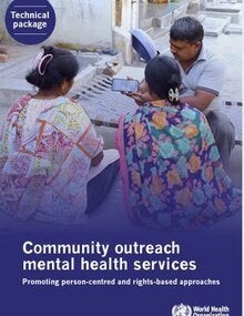 Community outreach mental health services: promoting person-centred and rights-based approaches