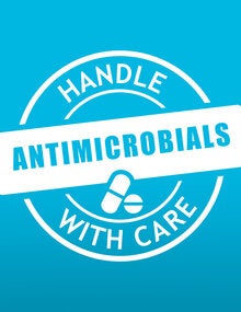 Profile pic: "Antimicrobials. Handle with care"