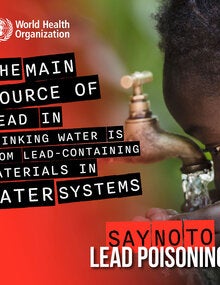 WHO Social media postcard: Lead in drinking water