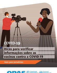 ornalista na frente da câmera com microfone na mão