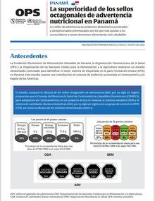 La superioridad de los sellos octagonales de advertencia nutricional en Panamá