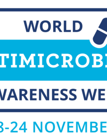 Stamp logo Go Blue in blue PNG