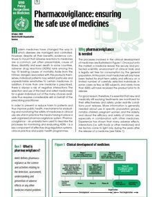 Pharmacovigilance: ensuring the safe use of medicines