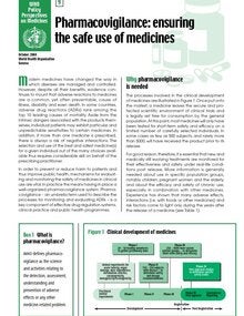Pharmacovigilance: ensuring the safe use of medicines