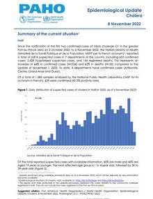 Epidemiological Update - Cholera - 8 November 2022