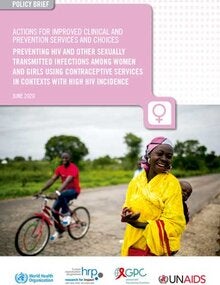 Prevenir el VIH y otras ITS entre las mujeres y niñas que utilizan servicios anticonceptivos en contextos de alta incidencia del VIH (sólo en inglés)
