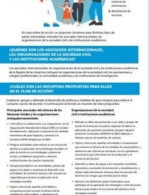 Plan de acción mundial sobre el alcohol 2022-2030. Resumen para los asociados internacionales, las organizaciones de la sociedad civil y las instituciones académicas en la Región de las Américas