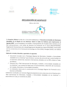 Declaracion de Acapulco