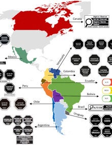 A policy study on front–of–pack nutrition labeling in the Americas: Emerging developments and outcomes