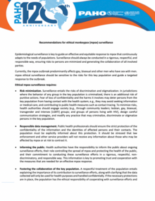 Recommendations for ethical monkeypox (mpox) surveillance