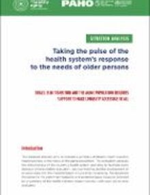 Taking the pulse of the health system’s response to the needs of older persons. Situational analysis Brazil  