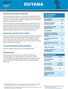 yellow fever guyana
