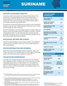 yellow fever suriname