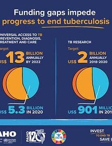 Infographic: Funding gaps impede progress to end tuberculosis