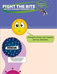 Mosquito awareness week Infographic for mobile
