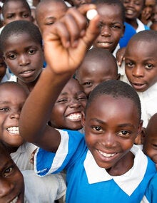 Children receiving deworming medication