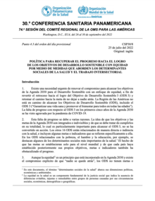 Politica Determinantes Sociales