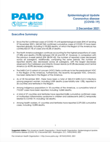Epidemiological Update: Coronavirus disease (COVID-19) - 2 December 2021