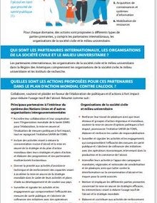 Plan d’action mondial contre l’alcool 2022-2030. Un résumé à l’intention des partenaires internationaux, des organisations de la société civile et du milieu universitaire dans la Région des Amériques