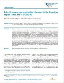 Prioritizing noncommunicable diseases in the Americas region in the era of COVID-19