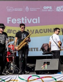 Al ritmo de Muchachos, Argentina tuvo su festival de vacunas, música y color