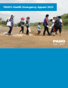 cover-PAHO health emergency appeal 2023. People walking