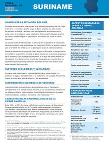 Perfil de fiebre amarilla Suriname