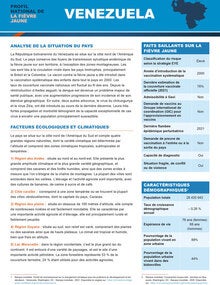 Profil national de la fièvre jaune Venezuela