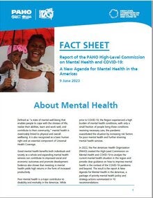 Factsheet - Report of the High-Level Commission on Mental Health and COVID-19: A New Agenda for Mental Health in the Americas