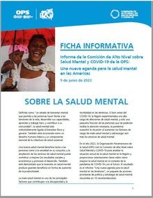 Ficha informativa: Una nueva agenda para la salud mental en las Américas