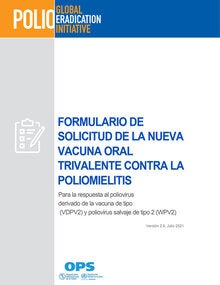 Formulario de solicitud de la nueva vacuna oral trivalente contra polio