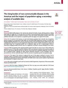 The rising burden of non-communicable diseases in the Americas and the impact of population aging: a secondary analysis of available data