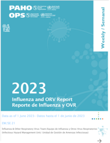 Reporte Semanal de Influenza, Semana Epidemiológica 21 (1 de junio del 2023)