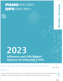 Reporte Semanal de Influenza, Semana Epidemiológica 22 (9 de junio de 2023)