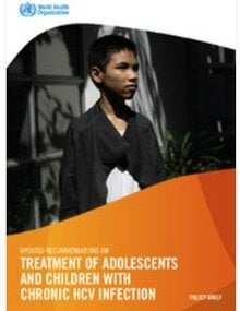 Updated recommendations on treatment of adolescents and children with chronic HCV infection