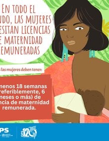 Tarjeta: En todo el mundo, las mujeres necesitan licencias de maternidad remuneradas