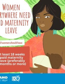 Card: Women everywhere need paid maternity leave