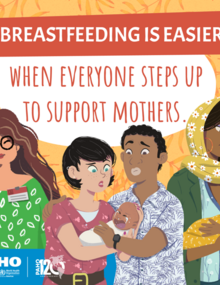 Card: Breastfeeding is easier when everyone steps up to support mothers