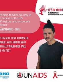 Social Media Postcards: World AIDS Day 2020 - It's in your hands. Get tested - 3